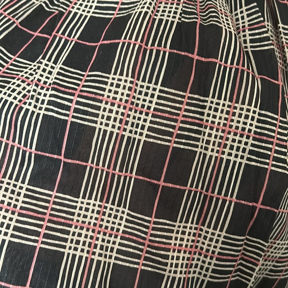 NWOT Club Monaco Plaid Peplum Cami - Picture 2 of 8